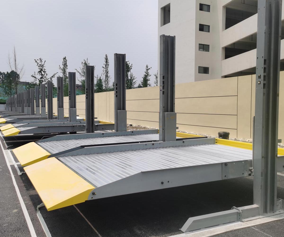 寧洱簡易升降式機械停車場改造