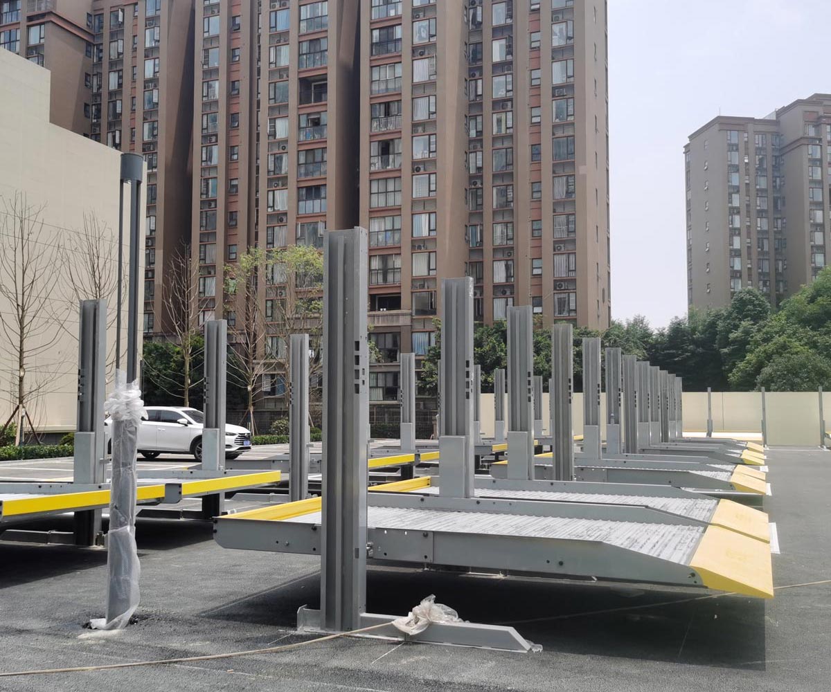 祿勸兩柱簡易式機(jī)械停車過驗收