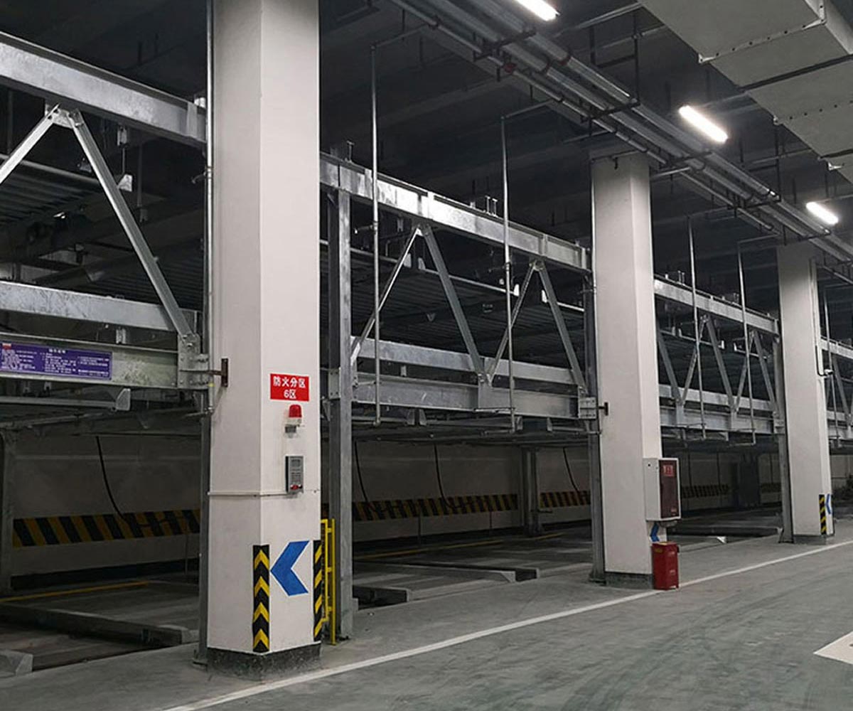麒麟兩層升降平移停車庫過驗收