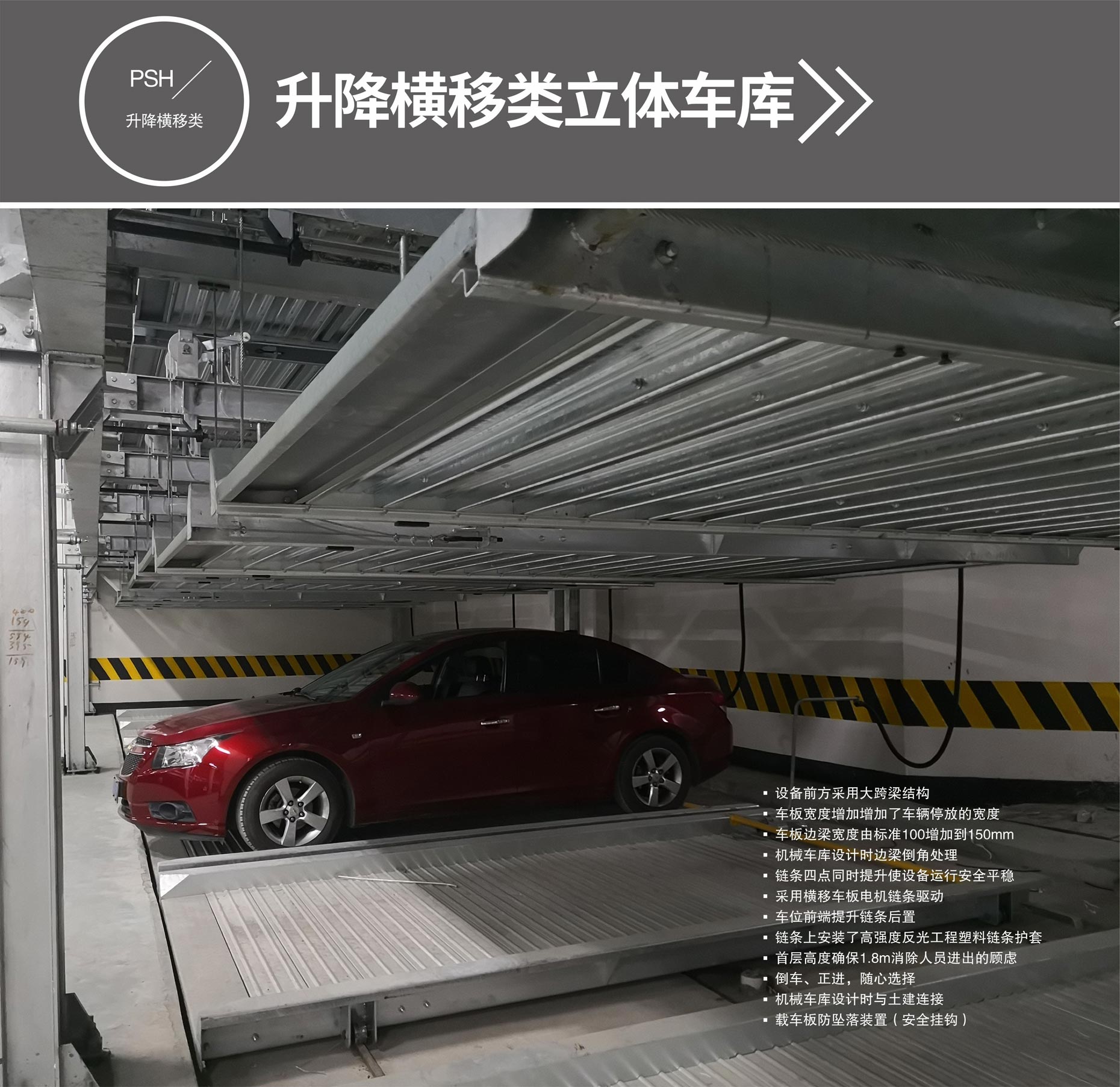 PSH左右橫移立體停車庫維保升降橫移式立體車庫